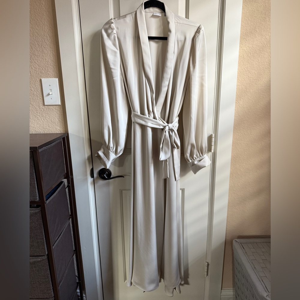 Aritzia Babaton Wrap Around Long Midi Dress